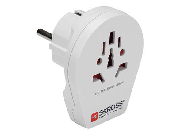 ADAPTATEUR DE VOYAGE - MONDE VERS EUROPE + USB