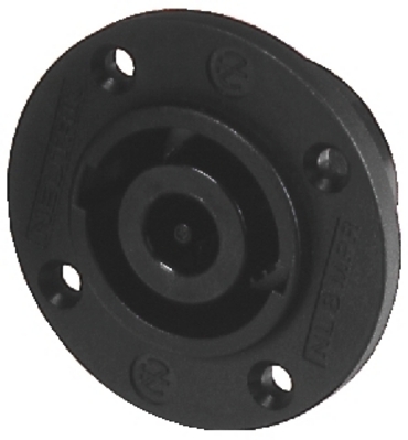 NEUTRIK - EMBASE SPEAKON, 4 POINTS MÂLE, NOIR, TYPE D, ROND