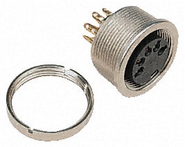 EMBASE DIN METAL 6B FEM.VERROU