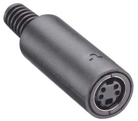 MJ372-6 FICHE MINI DIN FEMELLE 6B