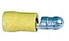 CERM5J/100PC COSSE MALE TUBE 5MM JAUNE