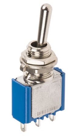 interrupteur miniature avec rappel 2 positions ON-(ON)