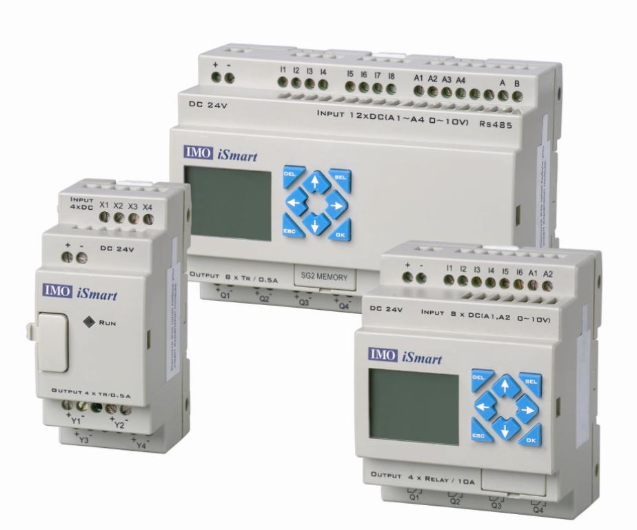 I-Smart, 24 Vdc, 6e 24Vdc, 4s relais, 2e ana, Sans afficheur