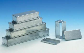 COFFRET MINIATURE EN ACIER - ETAME A CHAUD