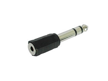 JACK FEMELLE 3.5mm STEREO VERS JACK MALE 6.35mm STEREO