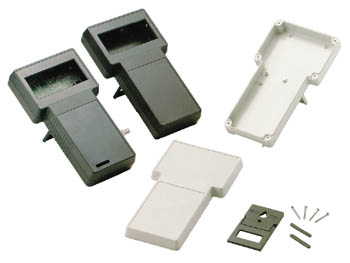 COFFRET EN ''T'' GRIS 237/95 X 131/95 X 43mm - ZONE D'AFFICHAGE SOLIDE