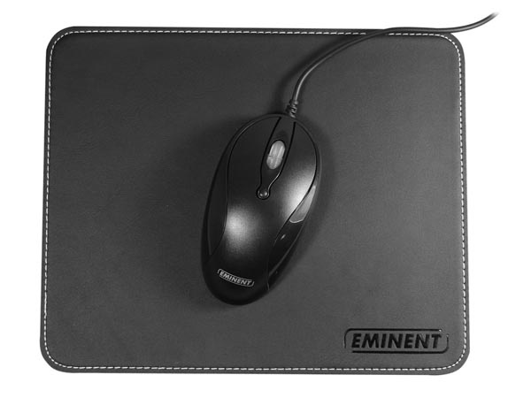 EWENT - TAPIS DE SOURIS (ASPECT CUIR NOIR)