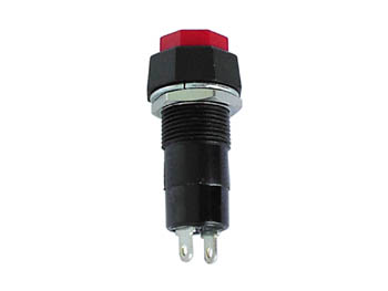 R18-24A  BOUTON-POUSSOIR OFF-ON ROUGE 3A/125V