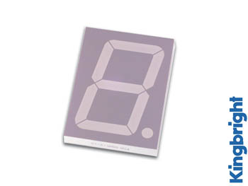 AFFICHEUR 7 SEGMENTS 57mm ANODE COMMUNE - SUPER VERT