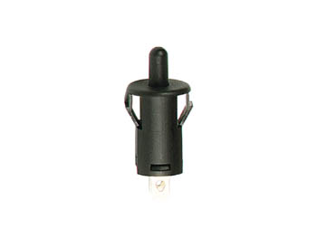 BOUTON-POUSSOIR ON-(OFF) NOIR 2A - 250V