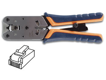 PINCE A SERTIR PROFESSIONNELLE POUR CONNECTEUR MODULAIRE 8P8C (RJ45)