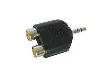 DOUBLE RCA FEMELLE VERS JACK MALE 3.5mm STEREO