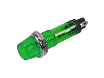 VOYANT ROND 8mm 220V VERT