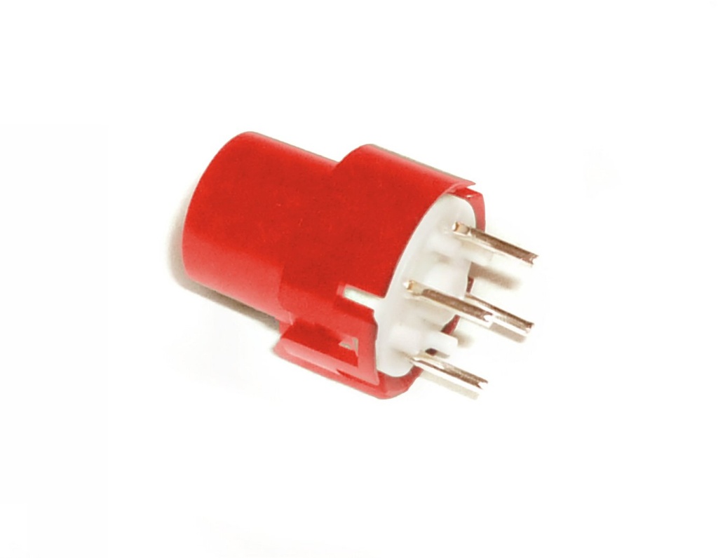 BOUTON-POUSSOIR ROND 9.0mm ROUGE