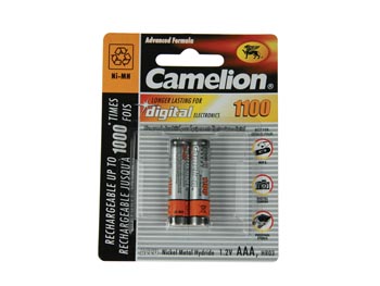 NiMH AAA/LR3 1.2V-1100mAh (2/carte)