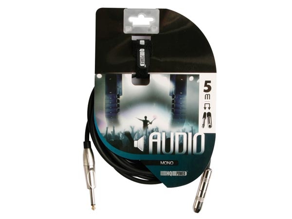 CÂBLE JACK - JACK 6.35 mm MÂLE vers JACK 6.35 mm FEMELLE - MONO - 5 m