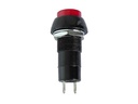 R18-25A BOUTON-POUSSOIR OFF-ON NOIR 1A/125V