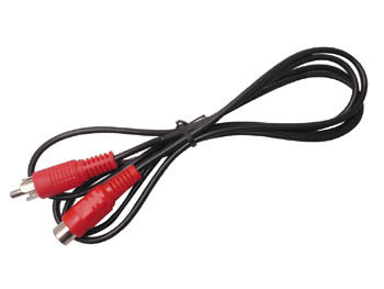 CORDON FICHE 1 X RCA MALE / 1 X RCA FEMELLE / 1.2m