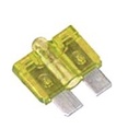 FUSIBLE AUTOMOBILE AVEC VOYANT LUMINEUX (20A - JAUNE)