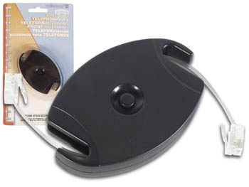  CABLE DE DONNEES / TELEPHONIQUE ESCAMOTABLE 3m, 6P4C MALE VERS 6P4C MALE