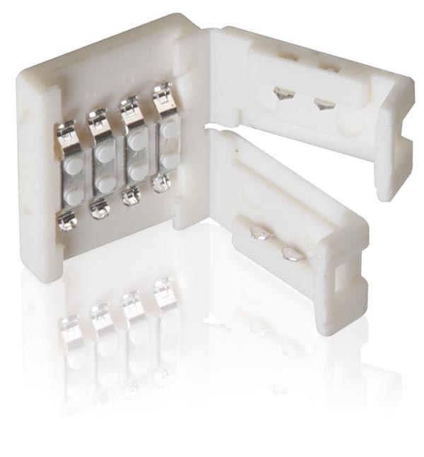 CONNECTEUR PUSH POUR BANDE À LED FLEXIBLE - 10 mm - COULEUR RGB