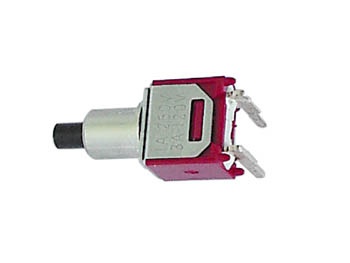 BOUTON-POUSSOIR SUBMINIATURE HORIZONTAL 90° - SPST OFF-(ON)