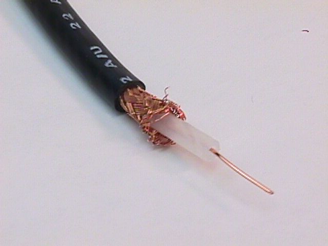 CABLE COAX 93 OHMS RG62 MIL C17 NOIR (LE METRE)