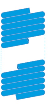 SPIRALE PA BLEU SOR.RAD.4X6 5M