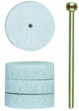 Polissoirs élastiques disques Ø 22 mm, 4 pièces