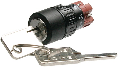 Commut. à Clef 2 Positions Rond Rupture Brusq.