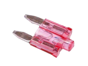 FUSIBLE AUTOMOBILE MINIATURE AVEC VOYANT LUMINEUX (10A - ROUGE)